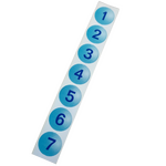 Festivo pakastimen luukun numerointitarra 1-7