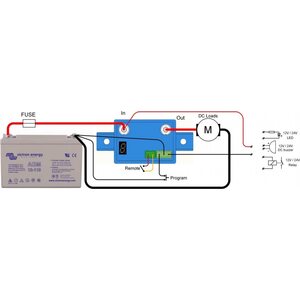 Akun valvontajärjestelmä 12V/24V 65A